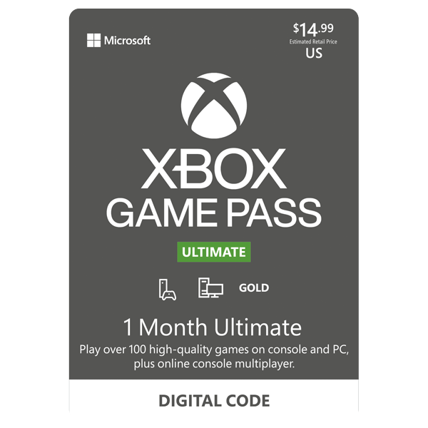 Xbox Game Pass Ultimate 1 Mês - Xbox One Xs